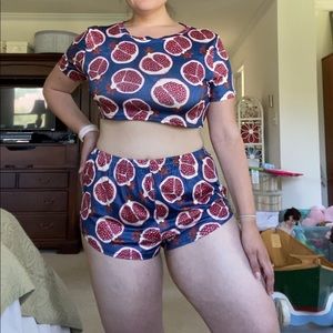 Pomegranate pajama set